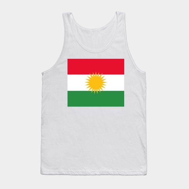 Kurdistan flag Tank Top by flag for all